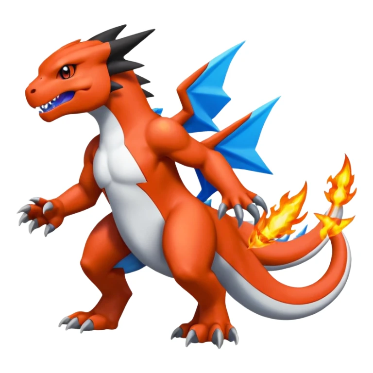 Charmeleon-Guilmon-Zekrom-Kyurem-fusion, full body sticker