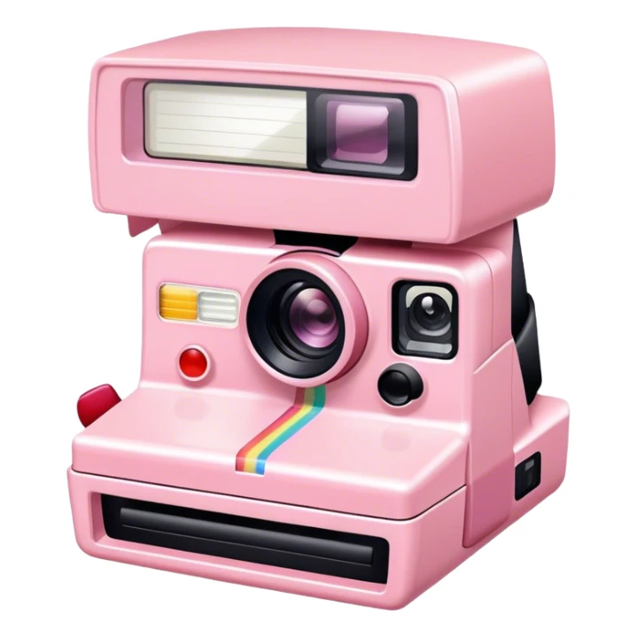 Polaroid pictures light pink  sticker