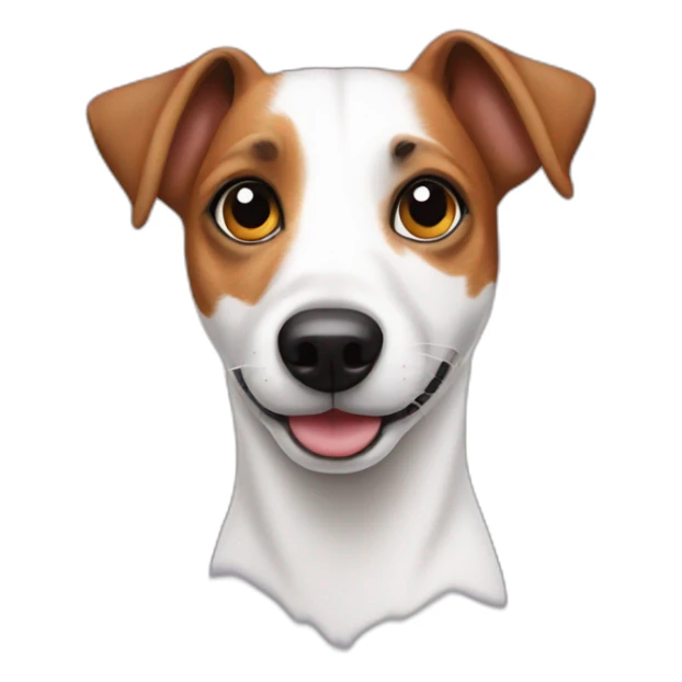 Jack Russell With a spot in the right eye  sticker