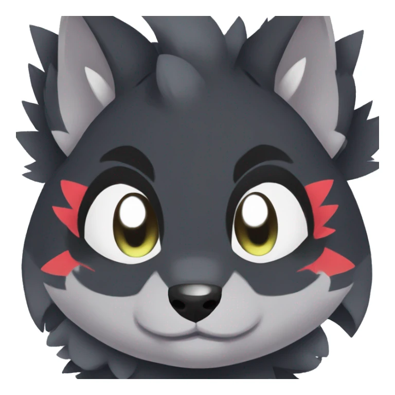 Kawaii baby Zorua-Zoroark-Mightyena sticker