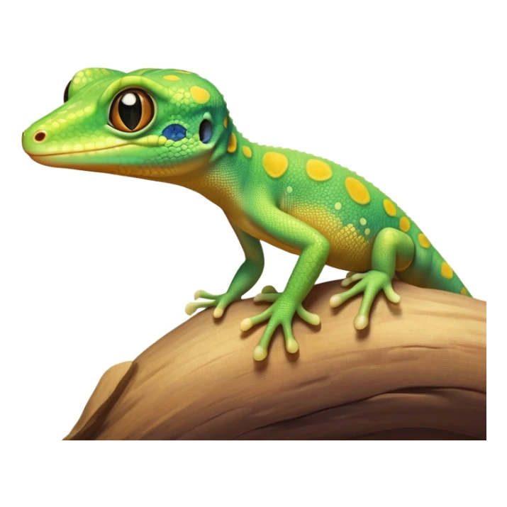 cinematic-cute-realistic gecko-portrait-emoji,-head-tilted-playfully-and-inquisitively,-featuring-a-small,-charming-body-with-smooth,-vividly-patterned-scales,-bright,-sparkling-eyes-and-delicate,-sticky-toe-pads,-simplified-yet-irresistibly-adorable sticker