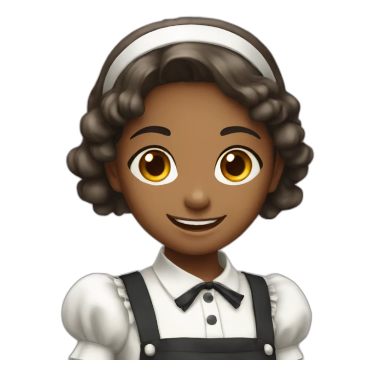 girl maid smile  young sticker
