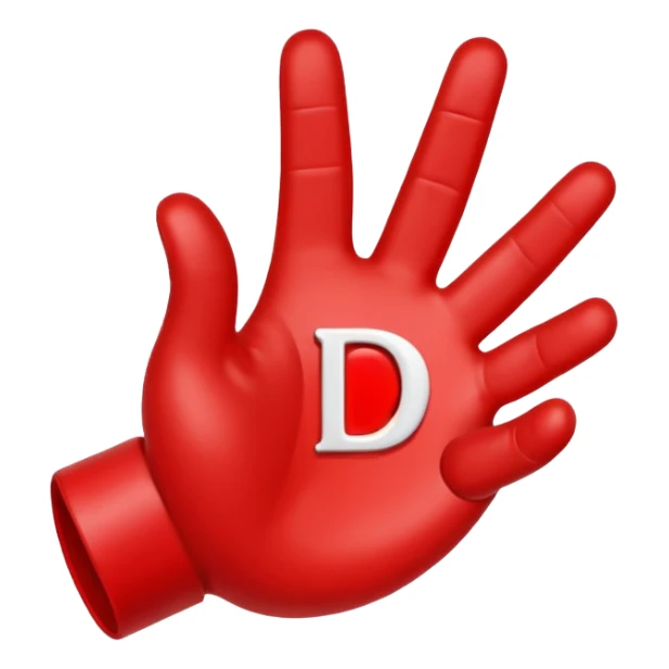 I want hand heart inside it d to be there sticker