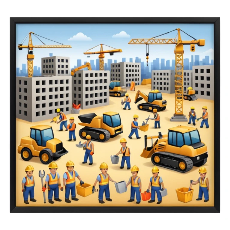 The employer provides work on the site and it is profitable and everyone smiles sticker