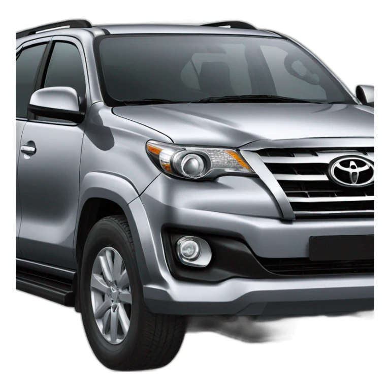 Car model Toyota fortuner  2012 grey sticker