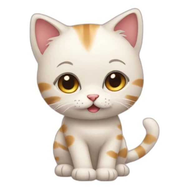 a litlle cute cat sticker