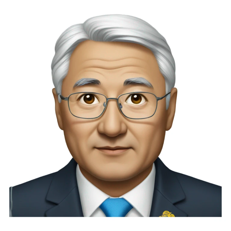photorealistic president Kazakhstan tokaev sticker