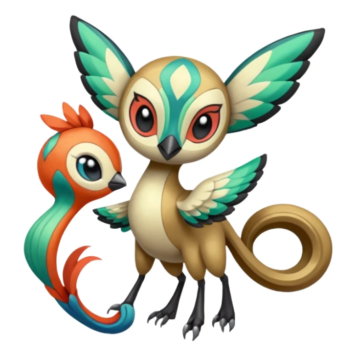 Meloetta-Chatot-Sigilyph-Pokémon-Fakémon-creature sticker