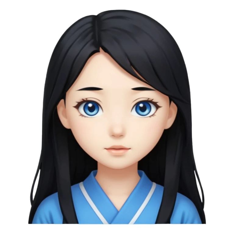 Japanese anime girl sticker