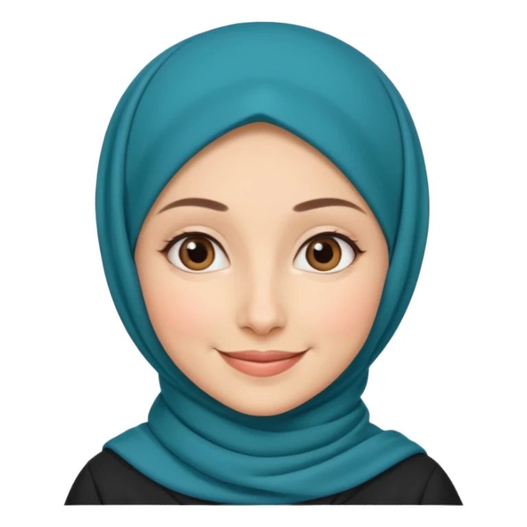 a beautiful French teacher wearing hijab sticker