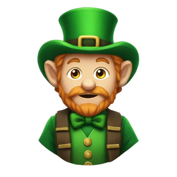 leprechaun shoulder shrug don't know sticker