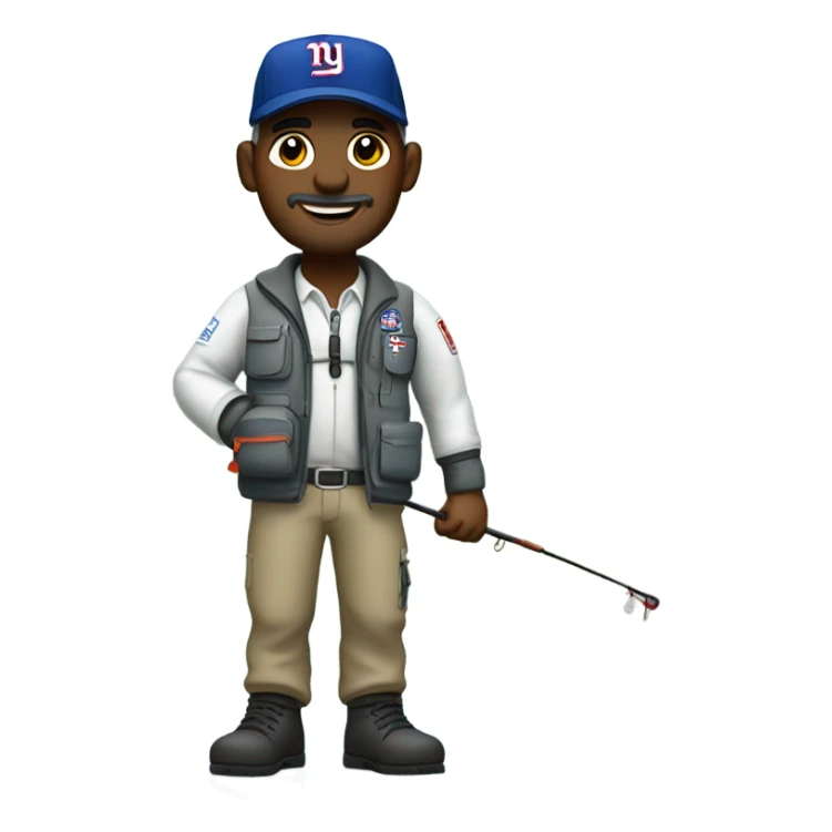 Anesthesiologist father husband flyfshing New York giants sticker