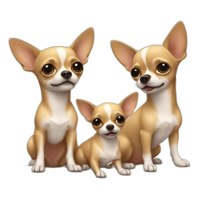chihuahua family sticker