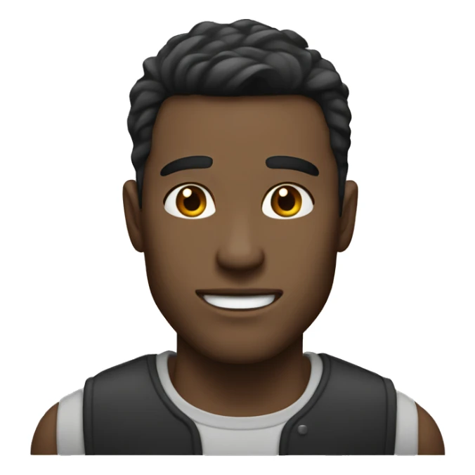 Guy with sharp jawline and brunette hair sticker