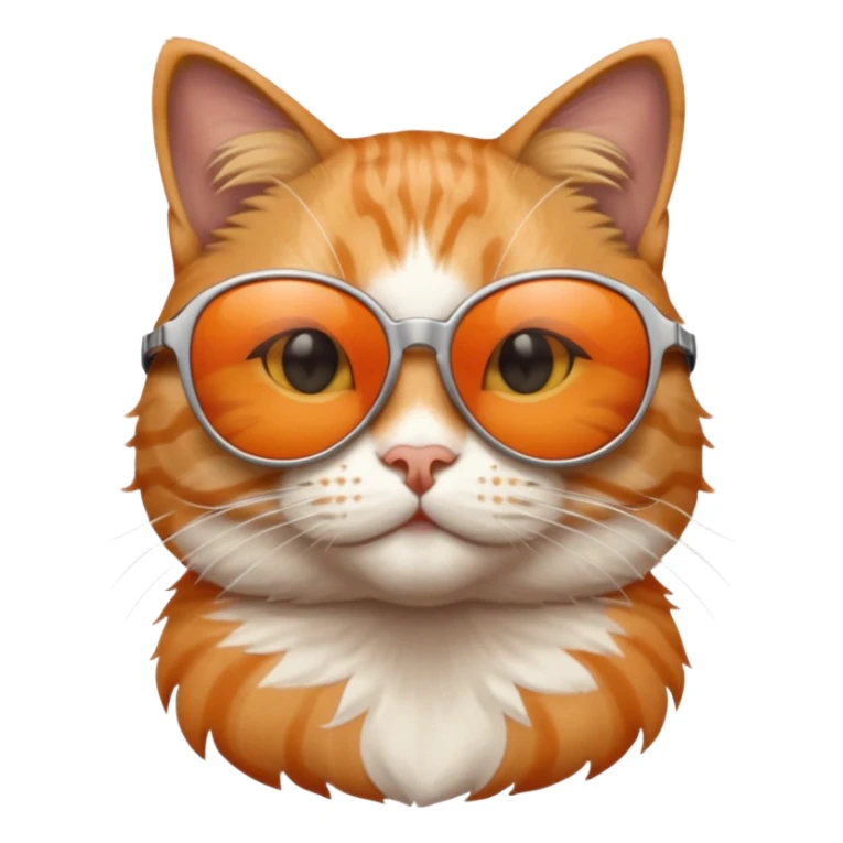 Cat wearing sunglasses sticker