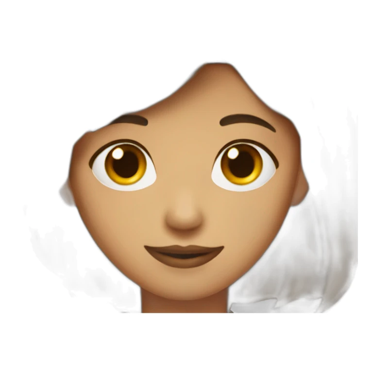 French crop zero fade Brown Hair emoji sticker