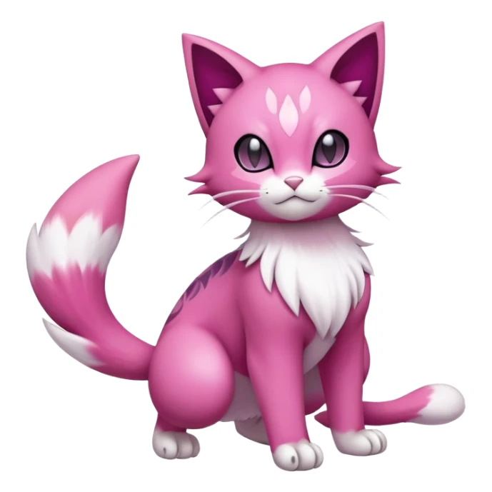 Liepard-Skitty-Delcatty-Pokémon-Fakémon-hybrid-creature (full body) sticker