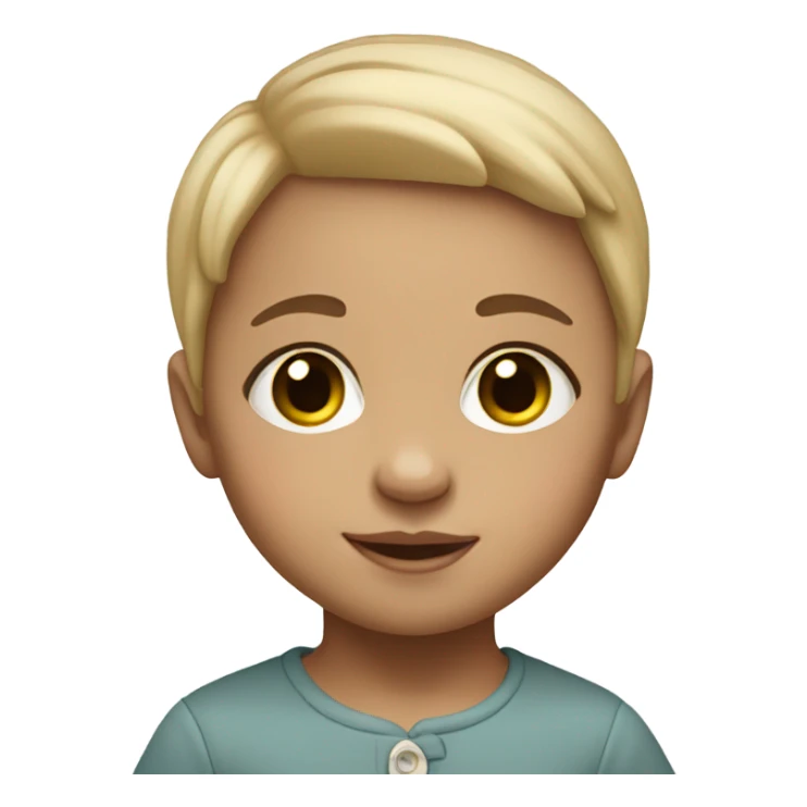 Fair-skinned baby sticker