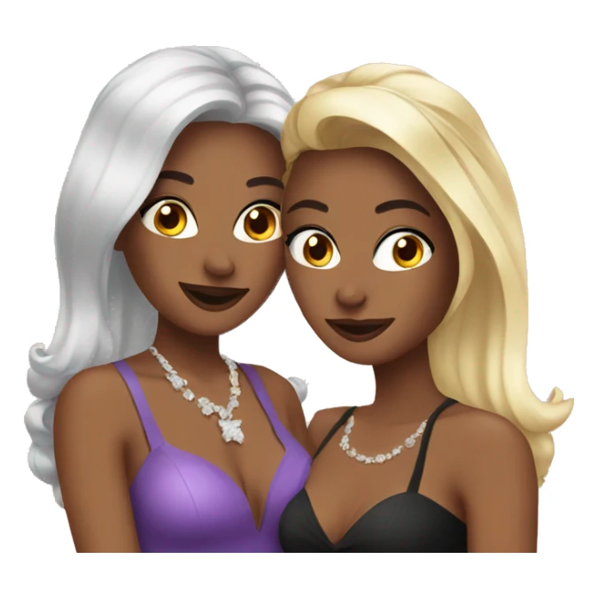 2 girls at their bachelorette party sticker