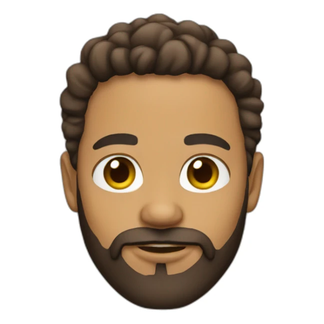 Lightskin bearded sticker