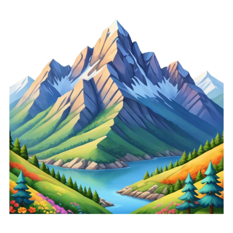 thumbnail picture mac os, painting on wall, mountain sticker