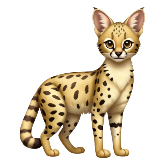 Serval-Genet-Ocelot-hybrid, full body sticker