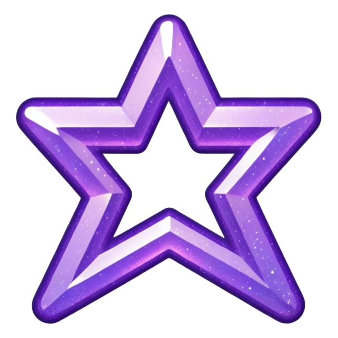 Purple Glitter Symbol of Manager sticker