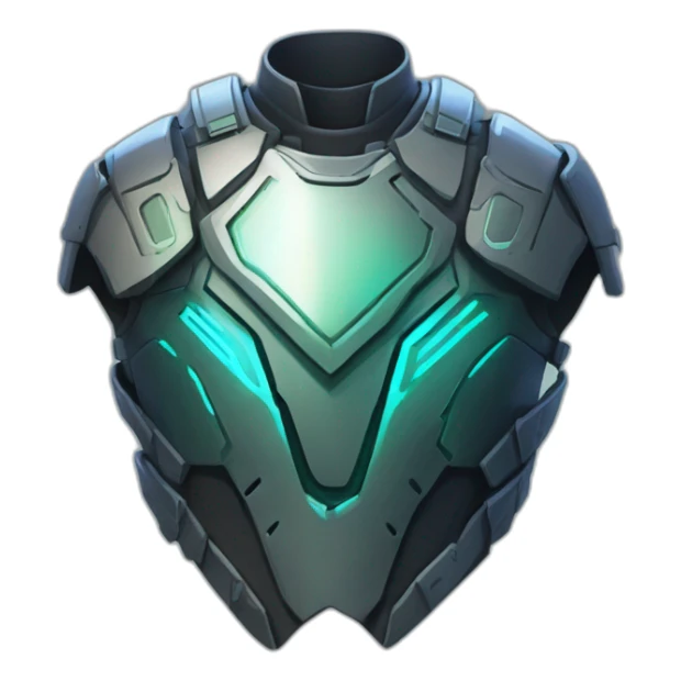 futuristic Phantom Infiltration armored breastplate colored spectral sticker