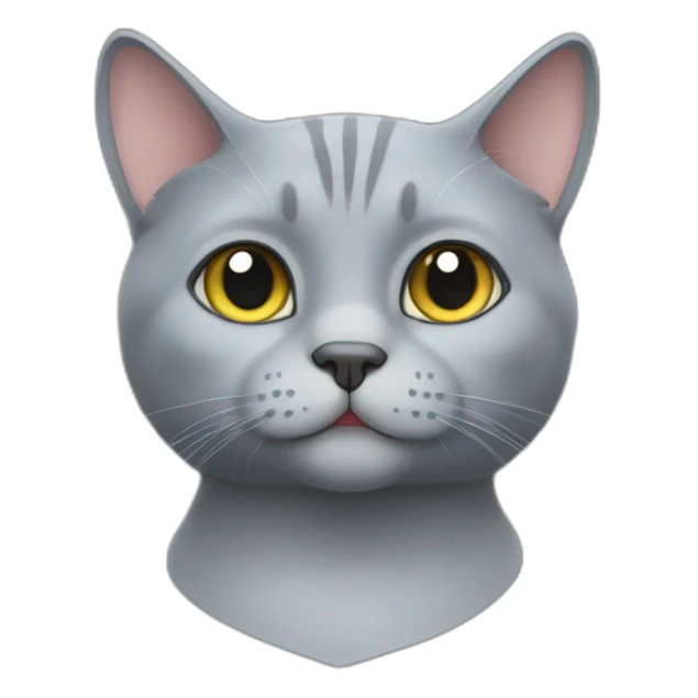 british blue cat sticker