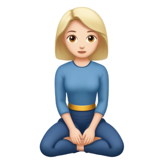 Mulher ajoelhada sticker