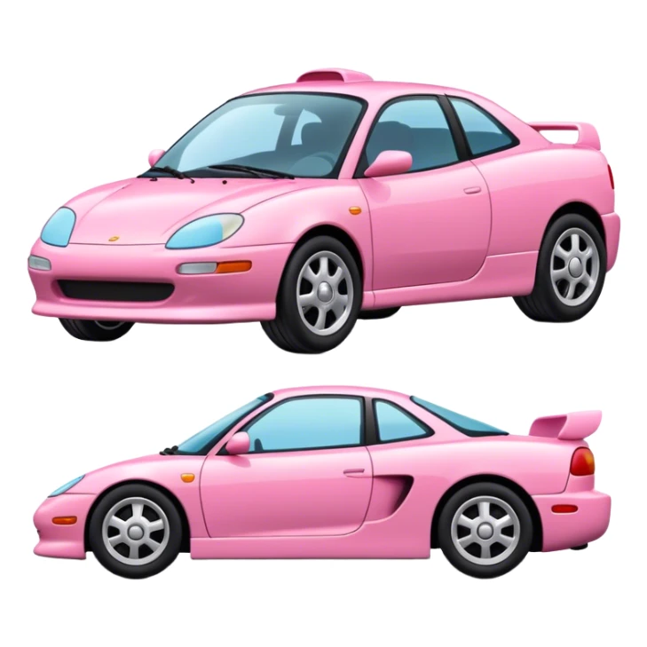 PINK COLOR 2000 YEAR MODEL GIRLS MODEL CAR WITHOUT GIRL CHARCTER sticker