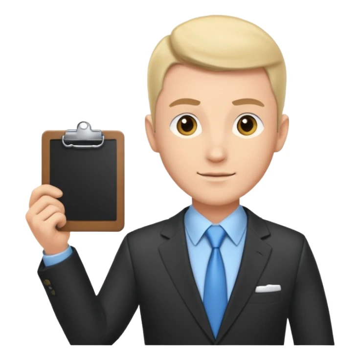 Avatar that make audit and explanations for business sticker