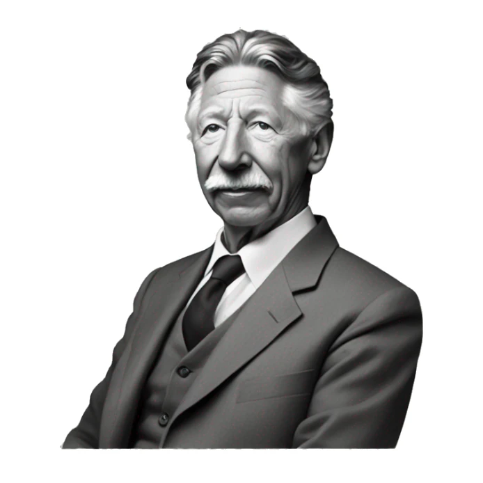 Abraham Maslow as seen on the picture that he is known for sticker