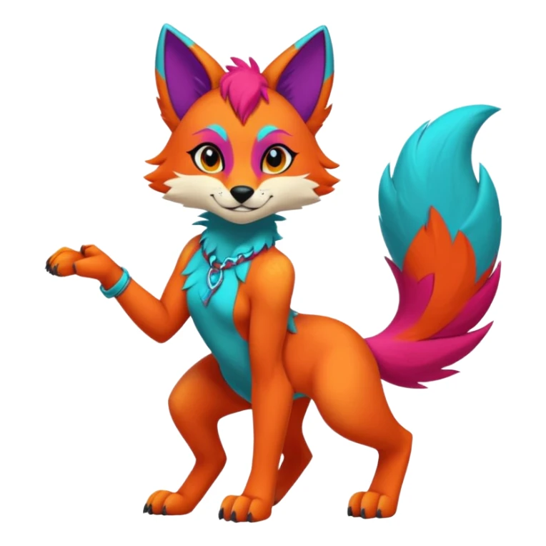 Edgy modern anthro furry by Falvie, LiLaiRa, AngieWolf sticker