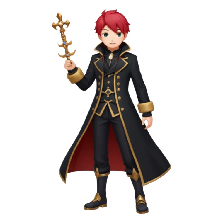 Diluc Ragnvindr (from Genshin Impact) (full body) sticker