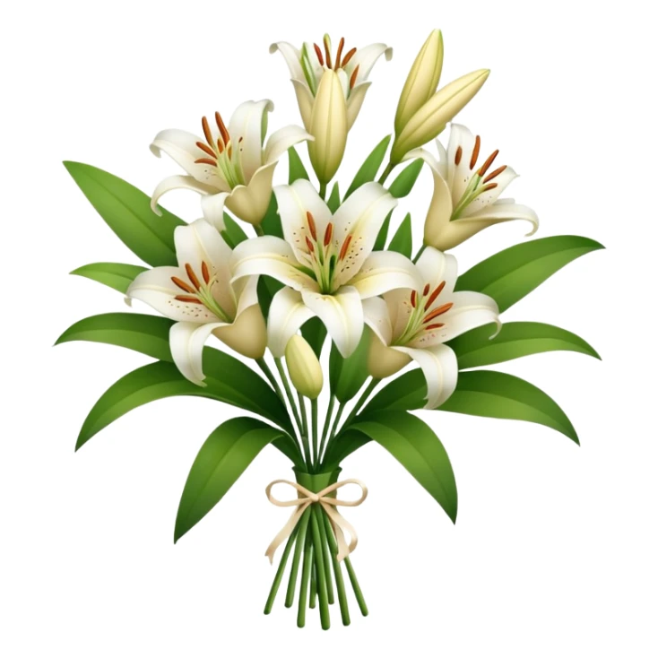 bouquet of lily flowers sticker