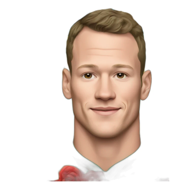 Jonathan Toews as rainbow seal with daffodils and roses sticker