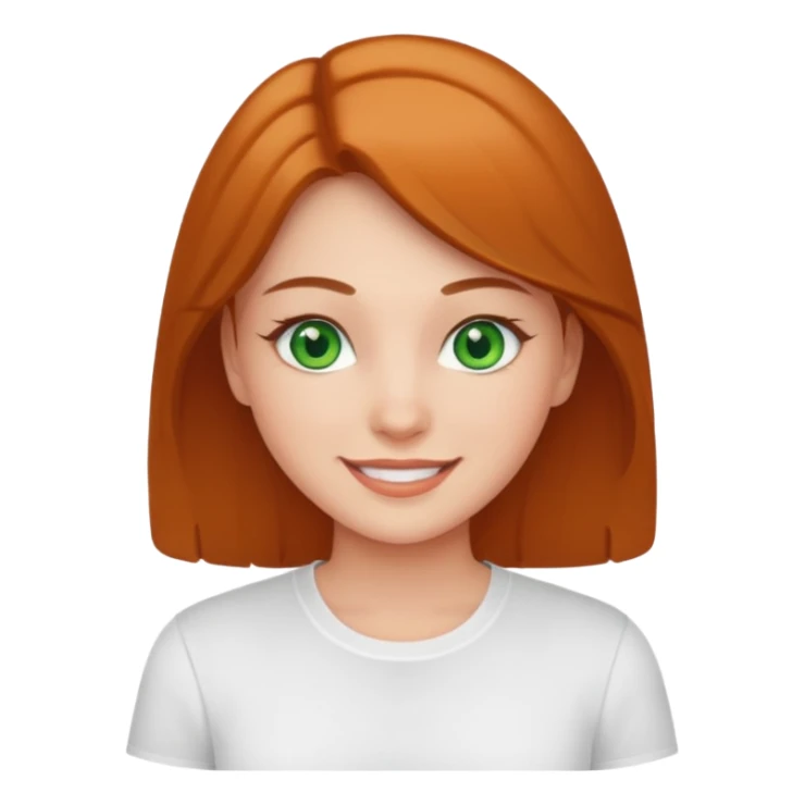 green eyed, white shirt girl sticker