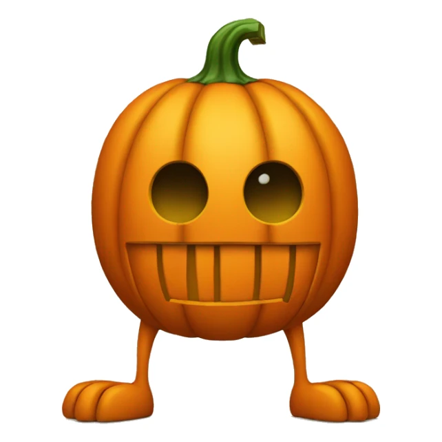 Pumpkin with legs sticker