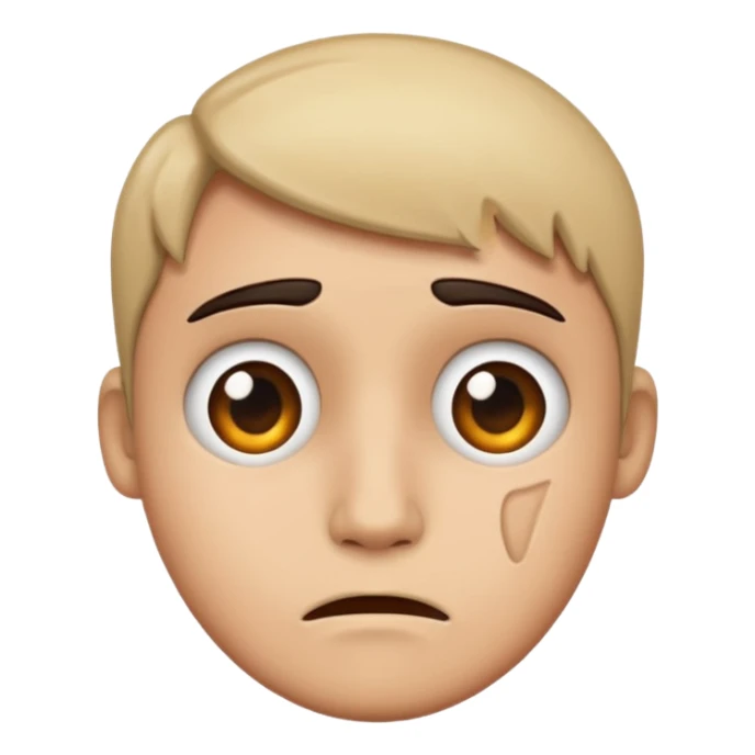 Emoji der verzweifelt schaut sticker