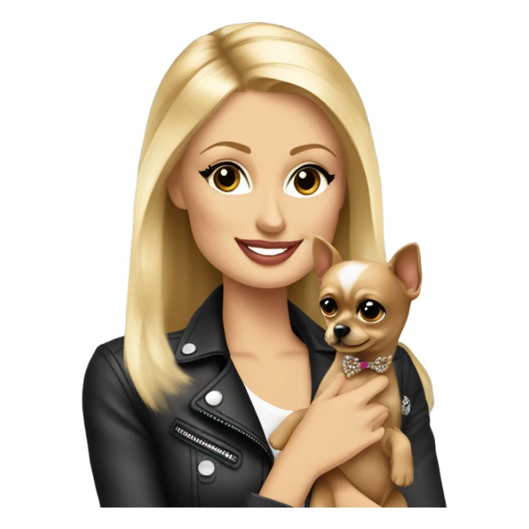 Paris Hilton and her dog sticker