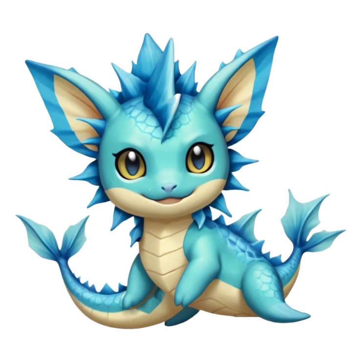 Elfish Unique Torterra-Vaporeon-feline sticker