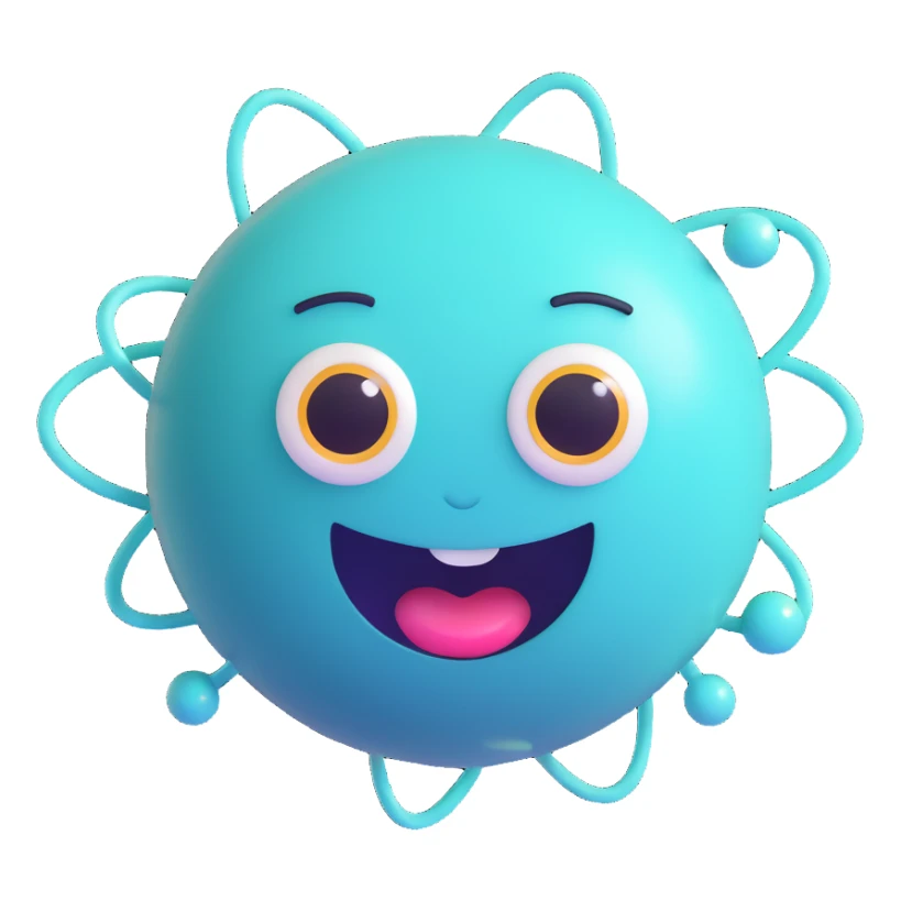 Uranus planet emoji with a quirky, surprised face, blue-green hues, dynamic rings, and electric sparks, embodying unexpected change and unconventional thinking sticker