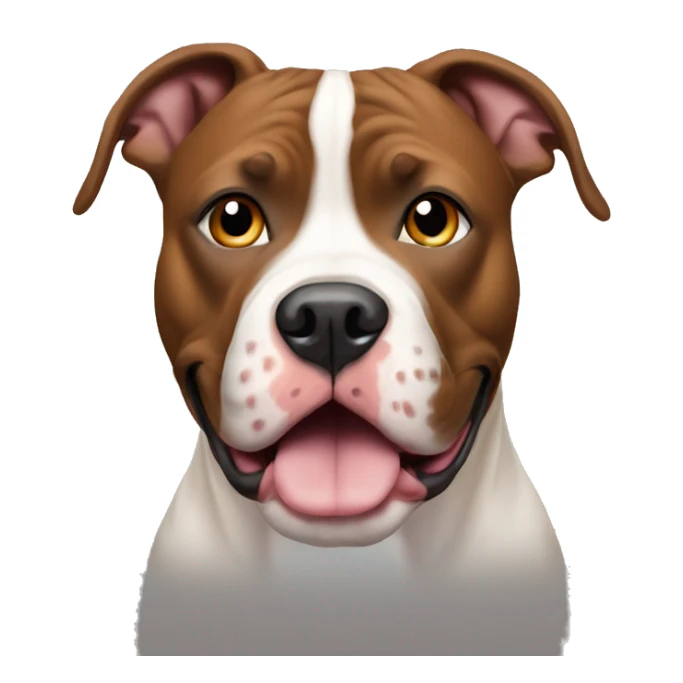 Tri color pitbull sticker
