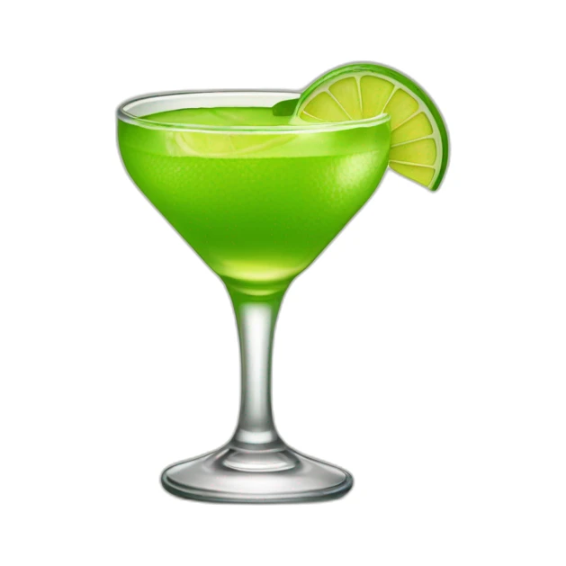 tequila shot with a single slice of green lemon sticker