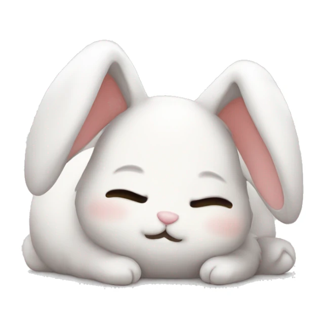 sleepy bunny kawaii cute  sticker