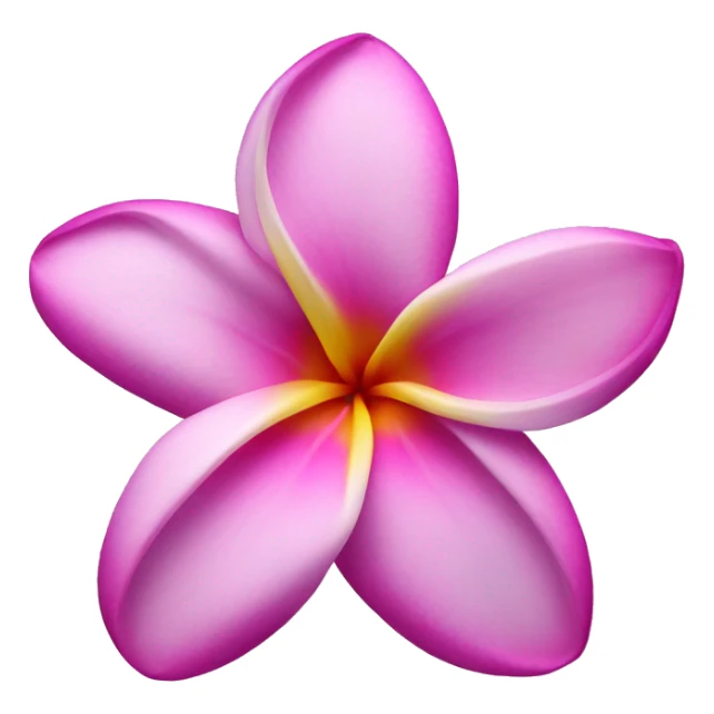 Plumeria pink with purple in the middle sticker