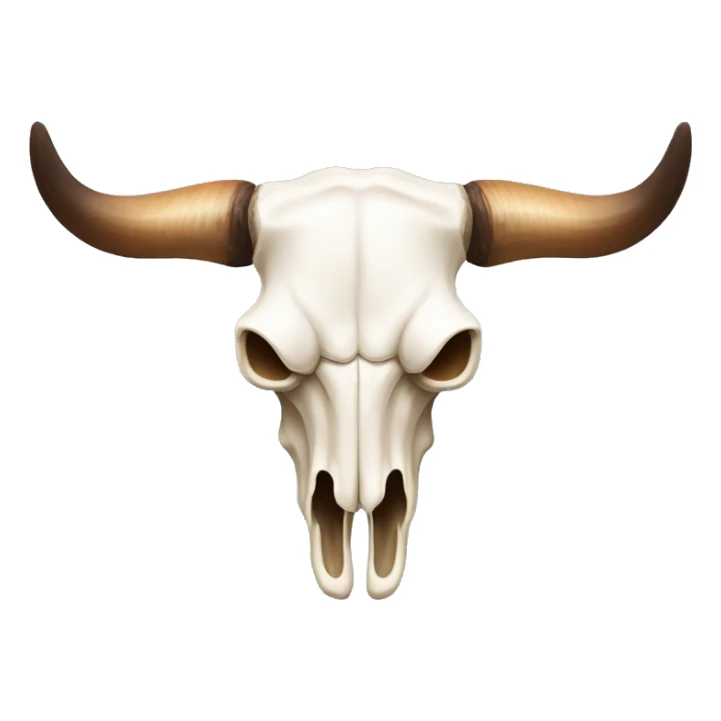 longhorn bull skull (dicord emoji style) sticker