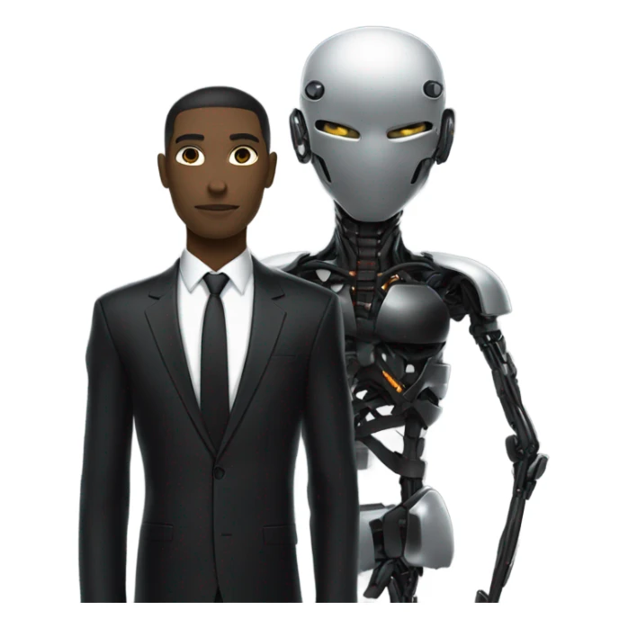 Arasaka corpo, black suit, rec and black cyborg sticker