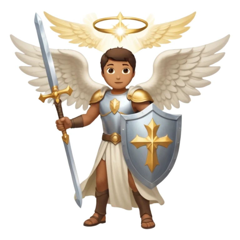 - 🛡️ Shield – symbolizing protection
- ⚔️ Sword – representing spiritual warfare
- 👼 Angel – the heavenly messenger
- ✨ Sparkles – highlighting his glory sticker